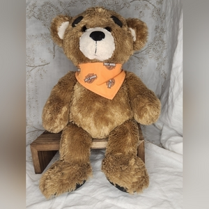 Build a Bear Bearemy Harley Davidson retired 15" stuffed plush‎ bear Collector